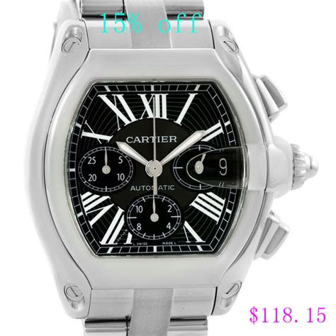 replica roadster cartier watch